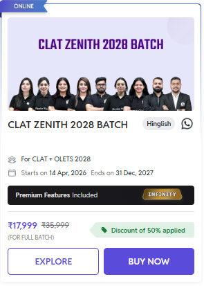 CLAT ZENITH 2028 BATCH - offered by Physics Wallah CLAT Online Coaching
