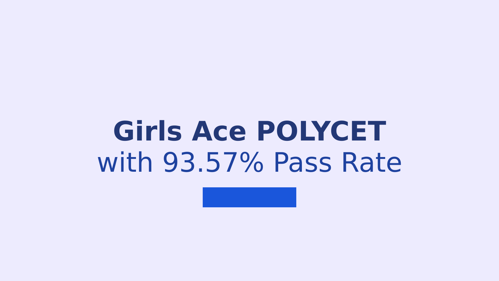 POLYCET 2026 Results: Girls Lead with 93.57% Pass Rate in Andhra Pradesh