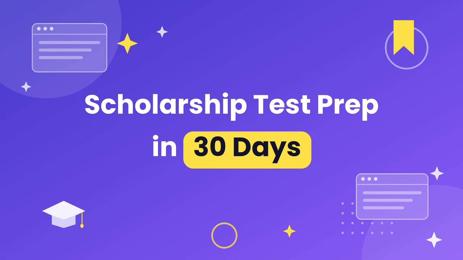 A Week-by-Week Plan to Prepare for a Coaching Scholarship Test in 30 Days
