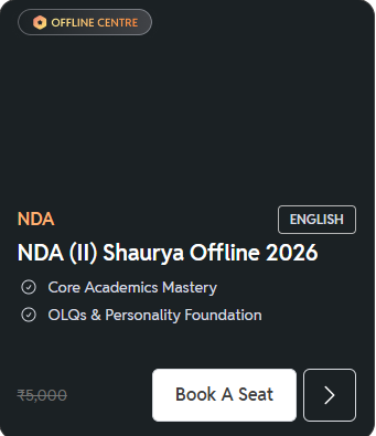 NDA (II) Shaurya Offline 2026 - offered by PW DefenceWallah Academy Patna Bihar