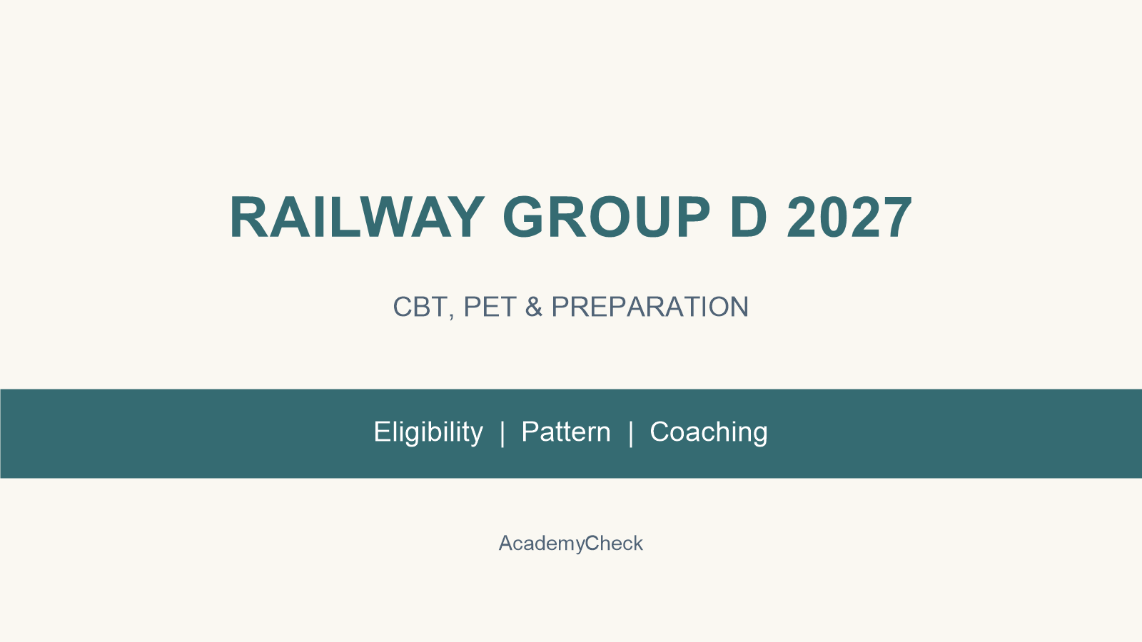 Railway Group D 2027 Complete Guide: Latest Updates, Notification, PET, Top Coaching Institutes & Test Series