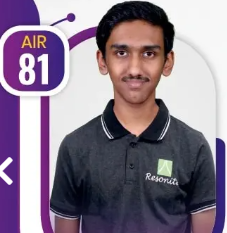 Resonance Kota  Topper Student 1 Photo