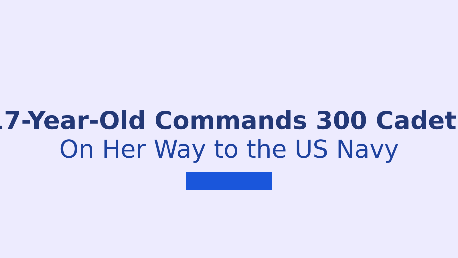 17-Year-Old Riddhi Chauhan Leads 300 US Navy Cadets