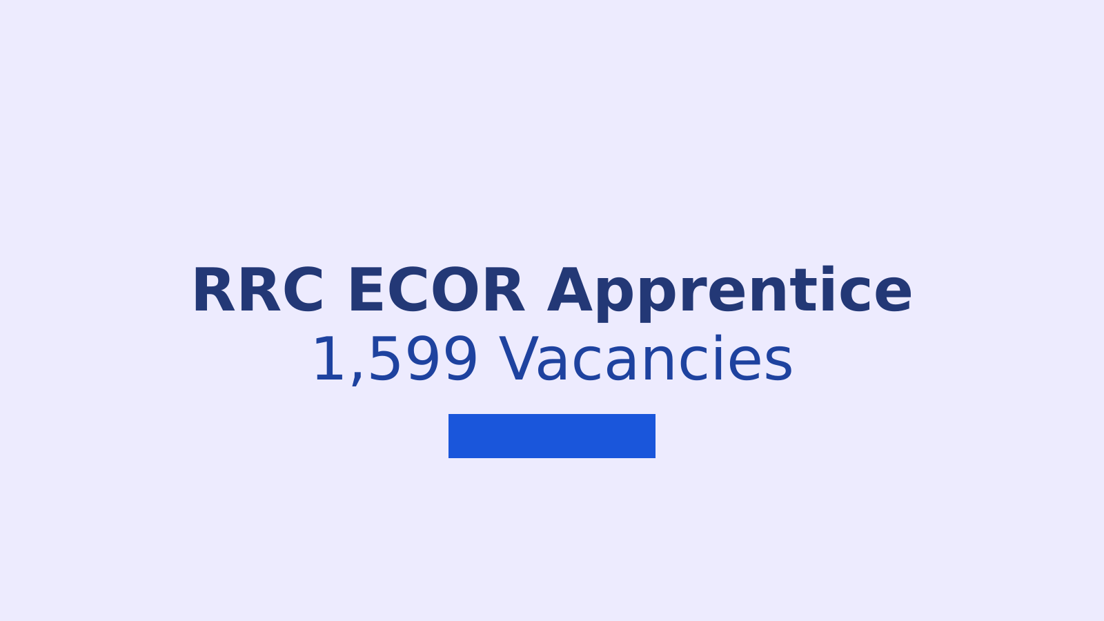 RRC ECOR Apprentice Recruitment 2026: Eligibility, Dates and Application Steps