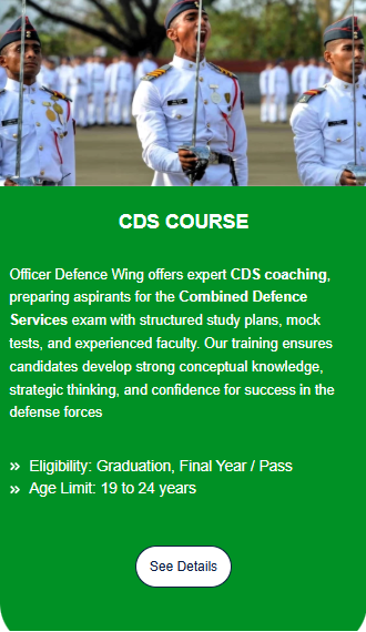 CDS COURSE - offered by Selections Adda Dehradun