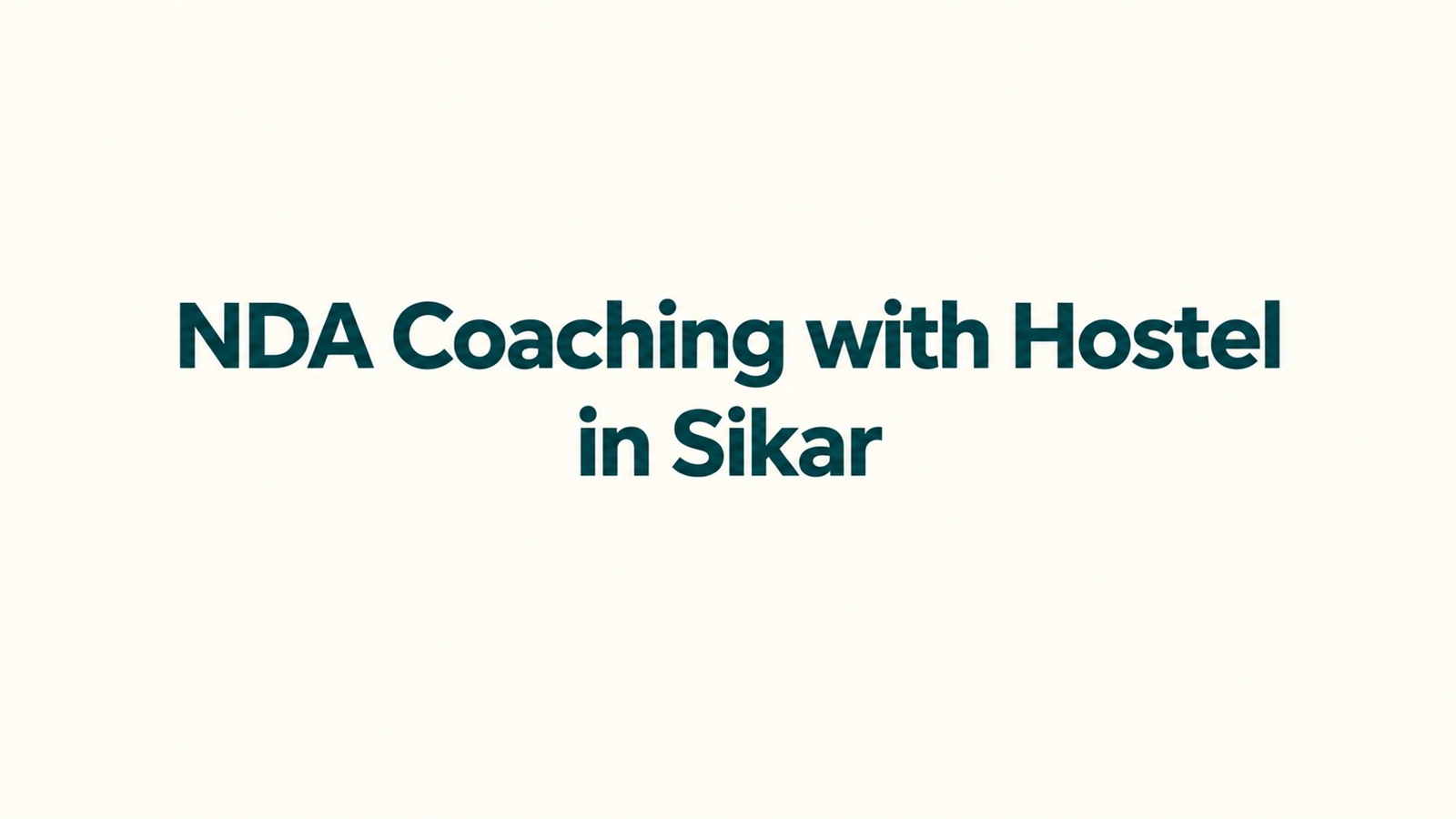 Best NDA Coaching with Hostel in Sikar: Safety, Discipline, Food & Study Environment