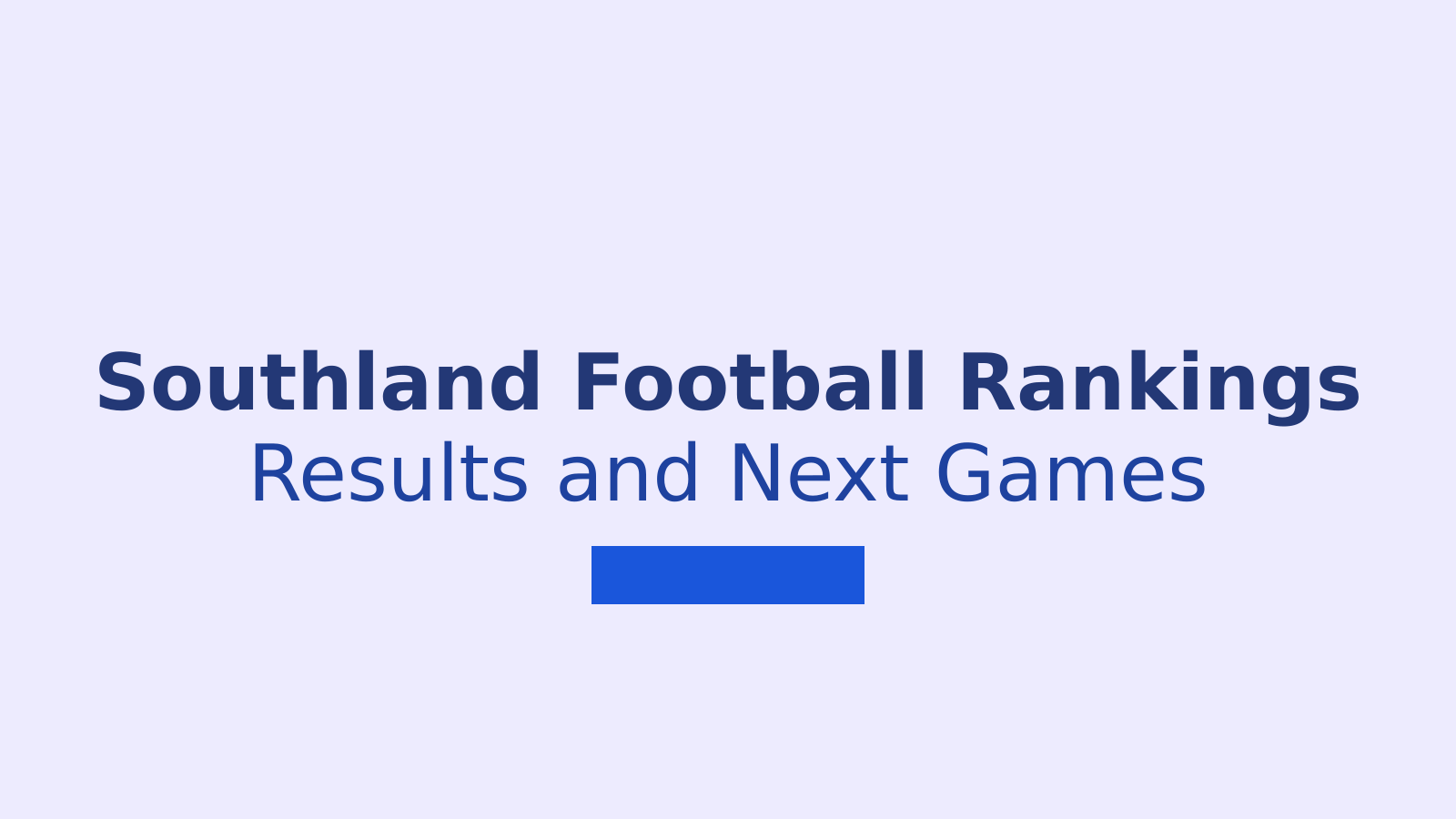 Southland High School Football Rankings: Week 4 Results and Next Games