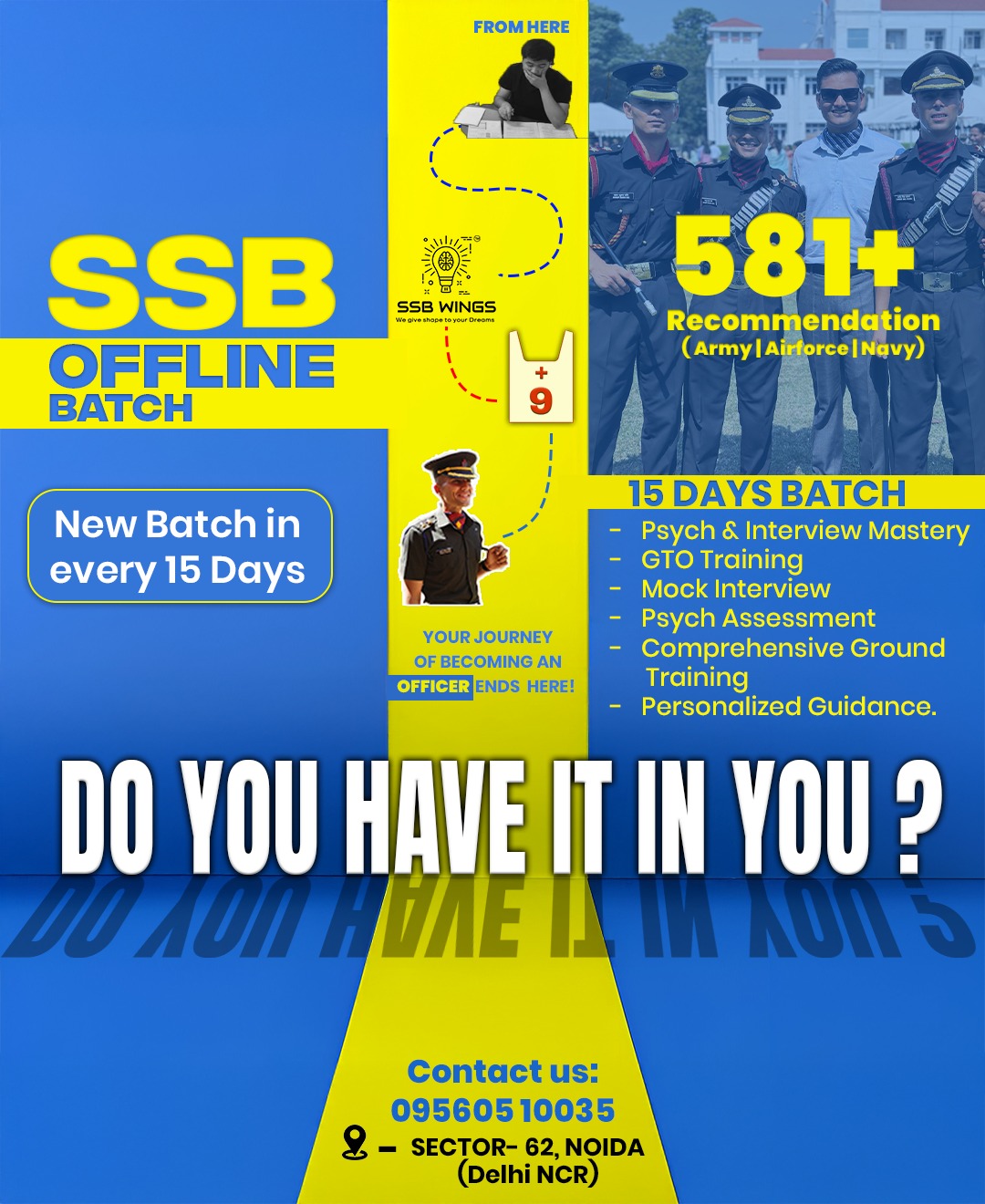 SSB Offline batch - offered by SSBWINGS