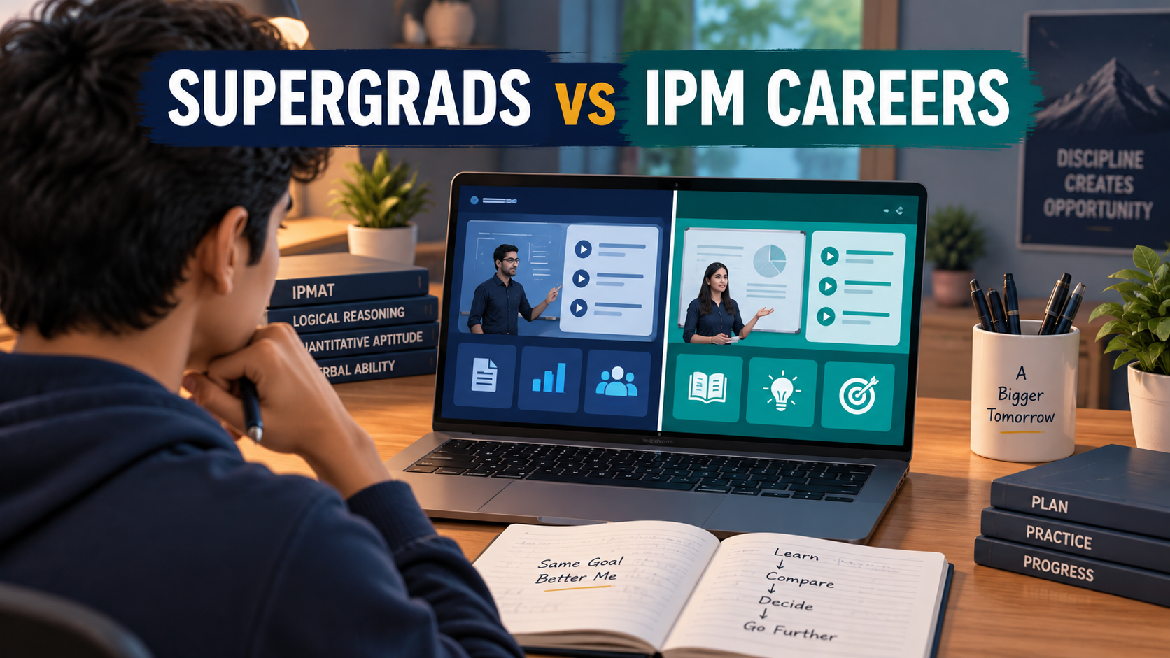 SuperGrads by Toprankers vs IPM Careers for IPMAT: Courses, Fees & Study Material Compared