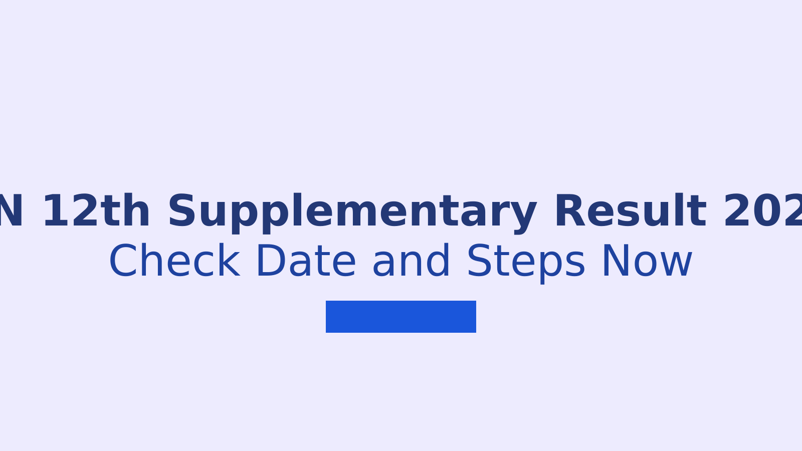 Tamil Nadu 12th Supplementary Result 2026: Check Date and Download Steps