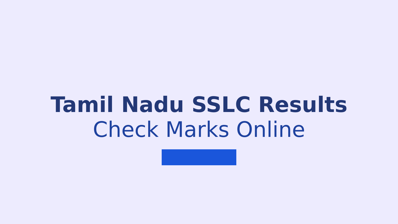 Tamil Nadu SSLC Supplementary Result 2026: Check Marks Online