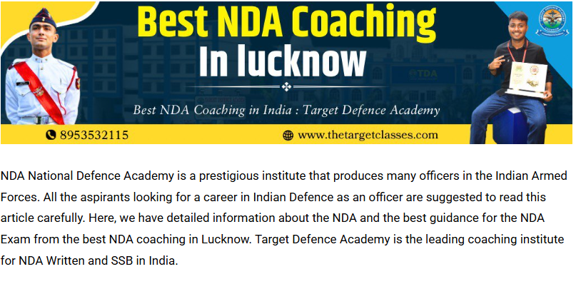 NDA Foundation 11th & 12th - offered by TDA Classes Lucknow