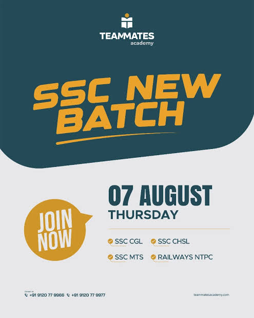 SSC new batch - offered by Teammates Academy Kozhikode