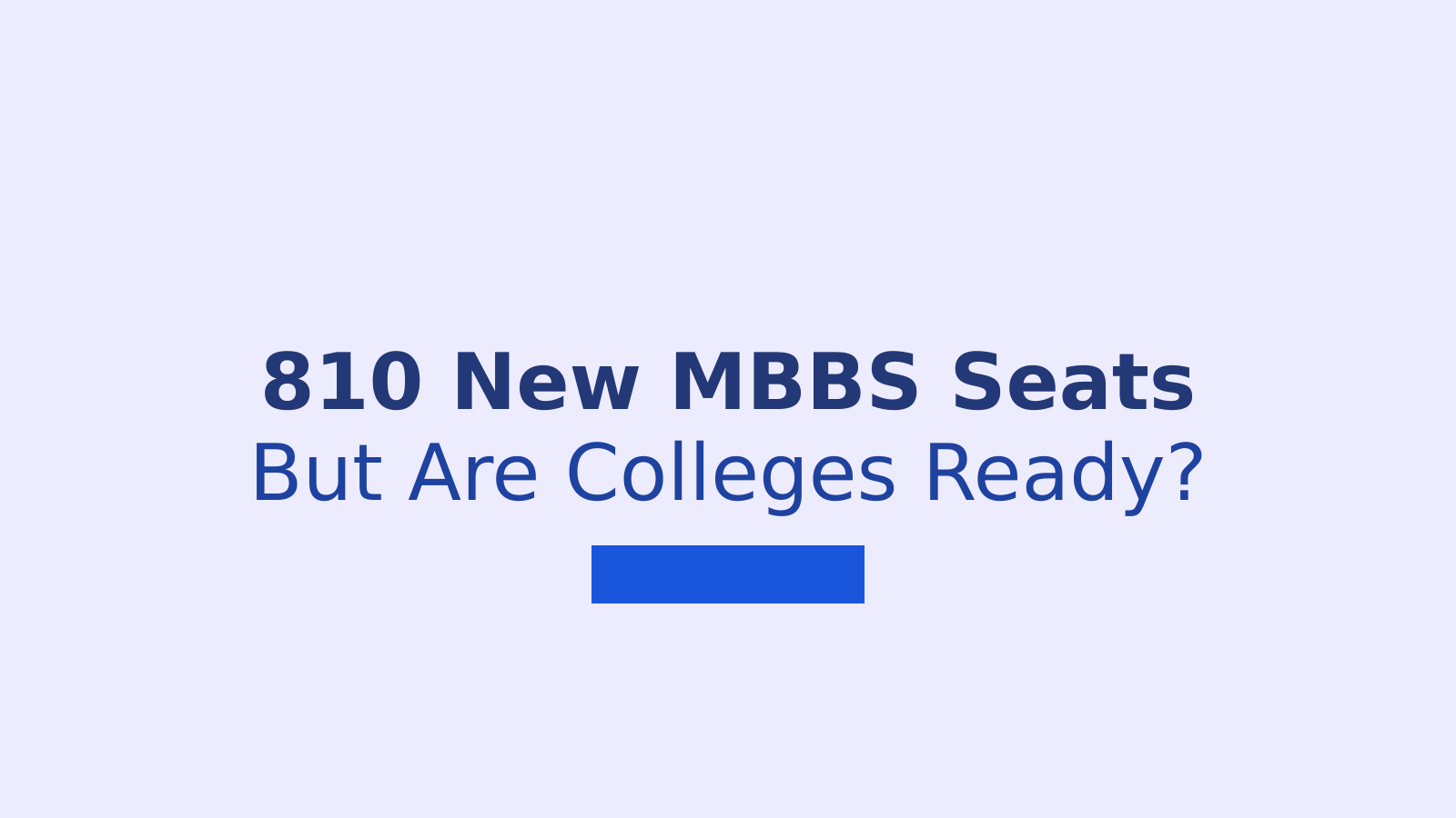 Telangana Adds 810 MBBS Seats, But Can Colleges Cope?