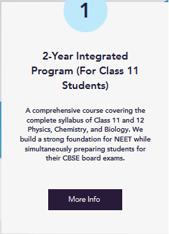 2-Year Integrated Program (For Class 11 Students) NEET  - offered by The Guidance Academy Delhi