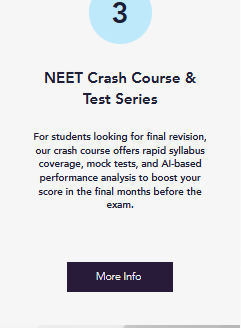 NEET Crash Course & Test Series NEET  - offered by The Guidance Academy Delhi