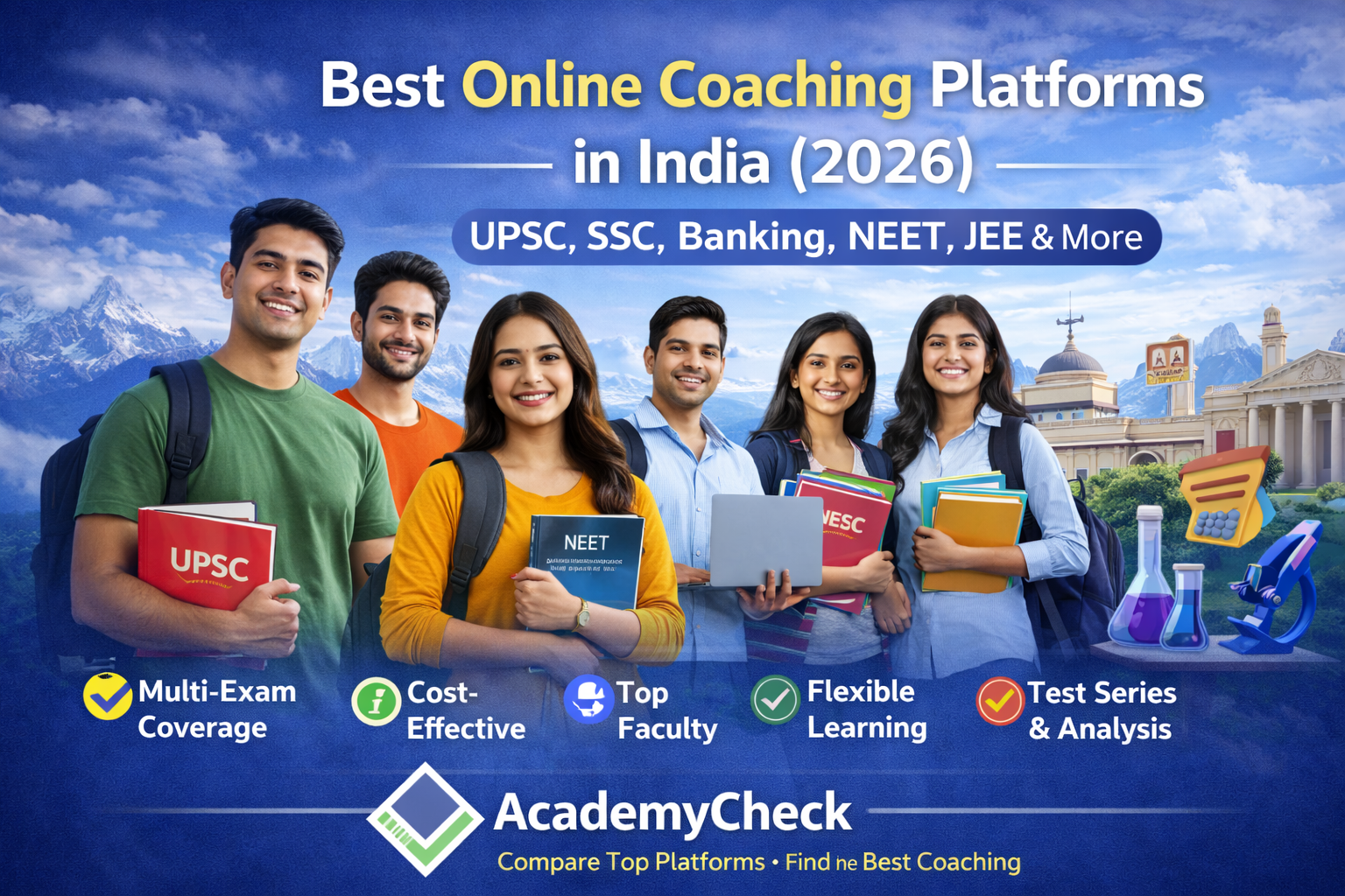 Best 10 Online Platforms for Govt. Exams 2026 | AcademyCheck