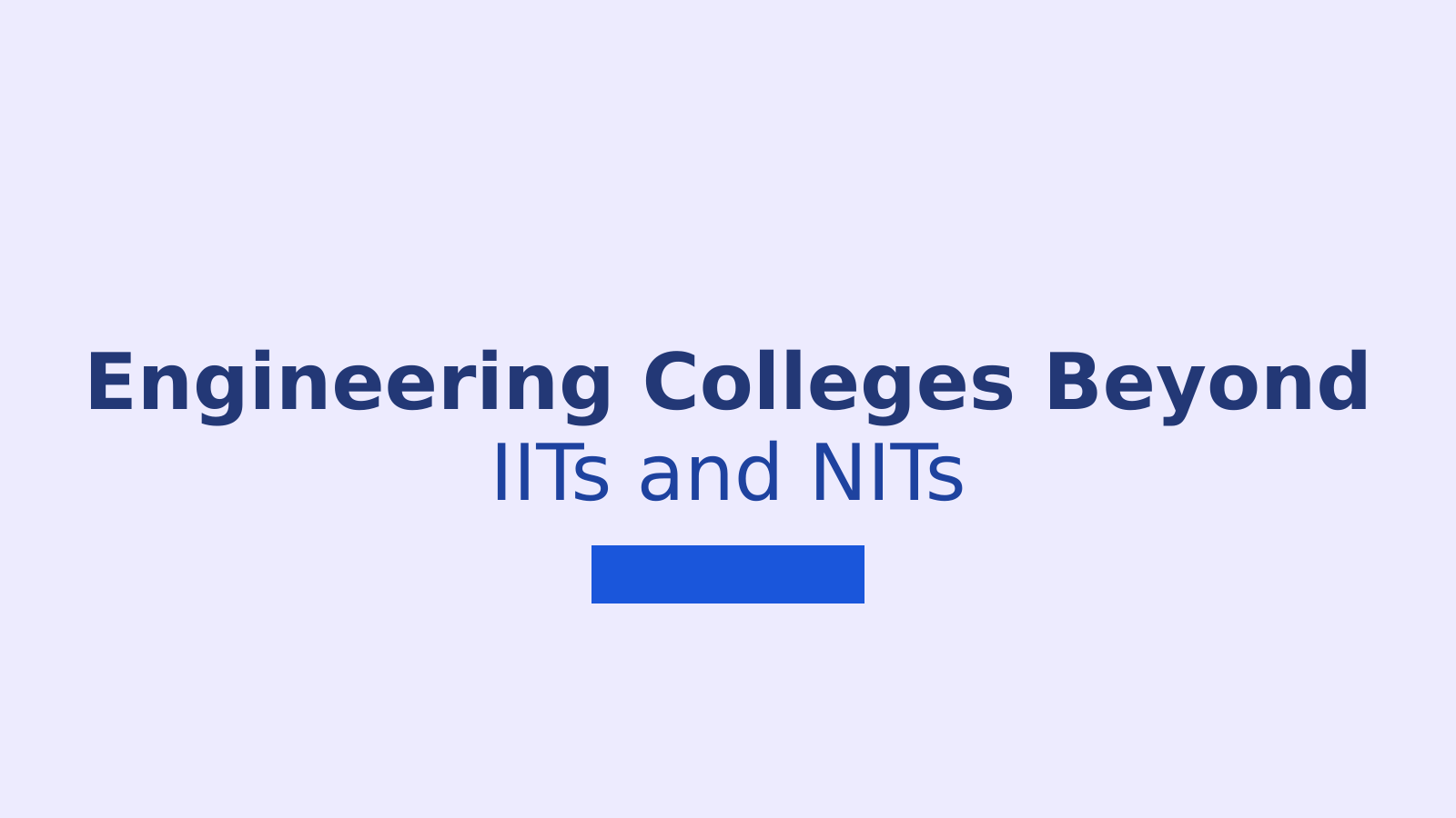 Top Engineering Colleges Accepting JEE Main Results 2026 Beyond IITs and NITs