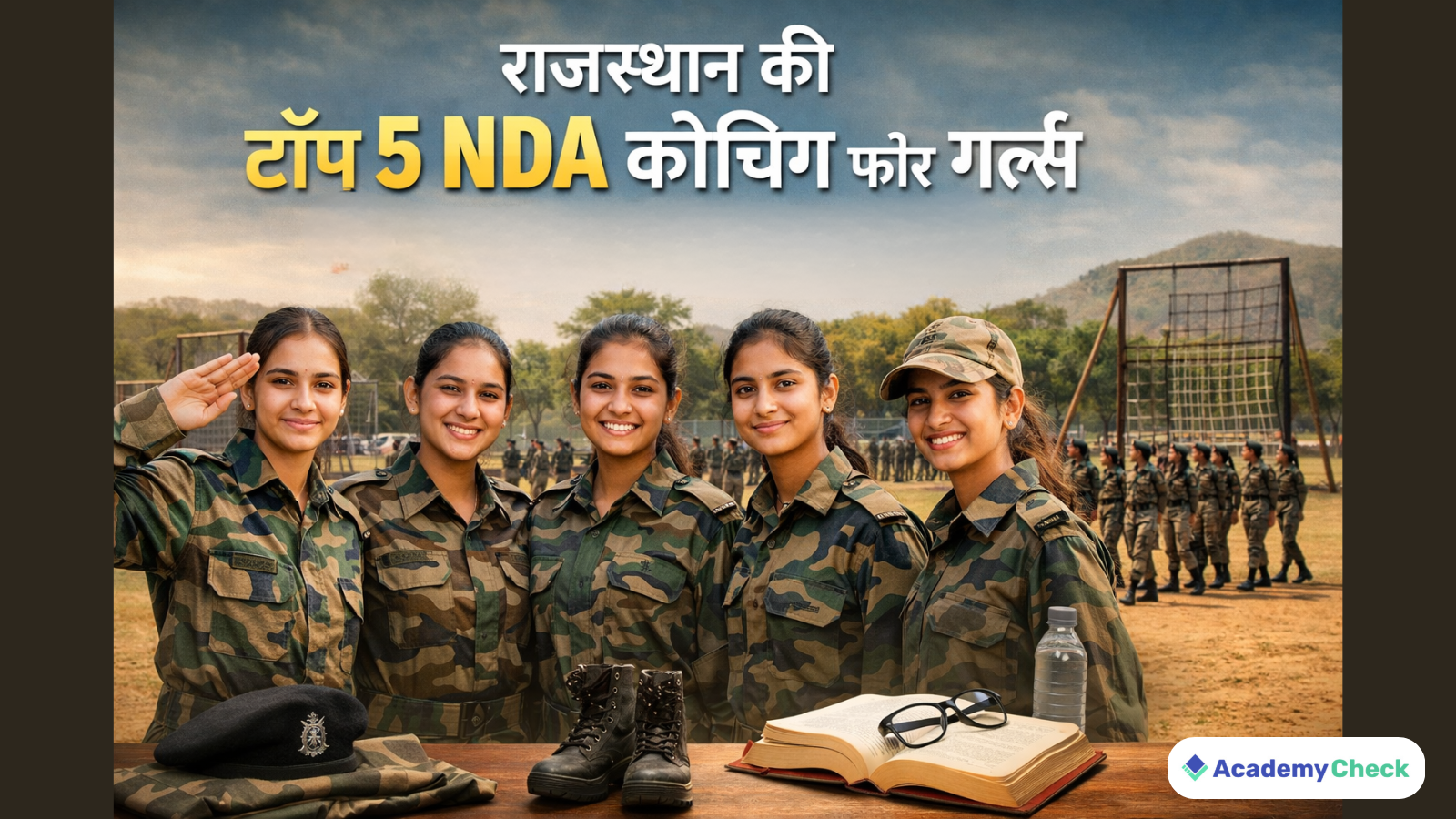 राजस्थान की टॉप 5 NDA कोचिंग फॉर गर्ल्स (2026) | AcademyCheck