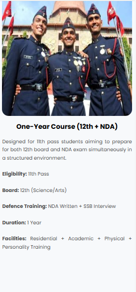 Two-Year Integrated Course (11th + 12th + NDA) - offered by UDAAN NDA ACADEMY Pune 