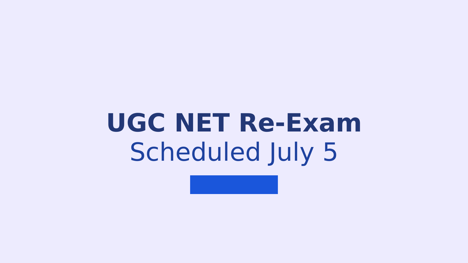 UGC NET June 2026 Re-Exam Announced for Jalandhar Centre Candidates