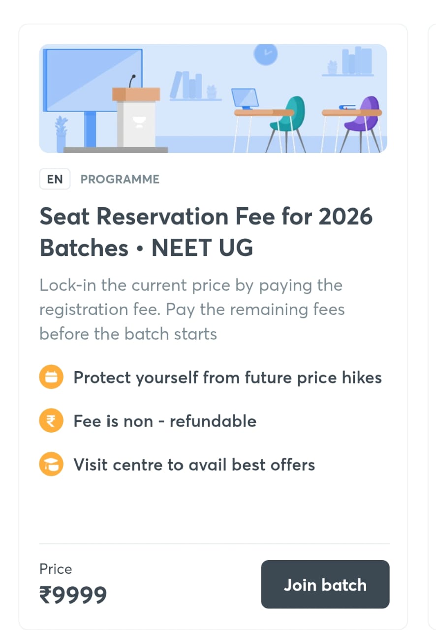 NEET 2026 - offered by Unacademy Kota