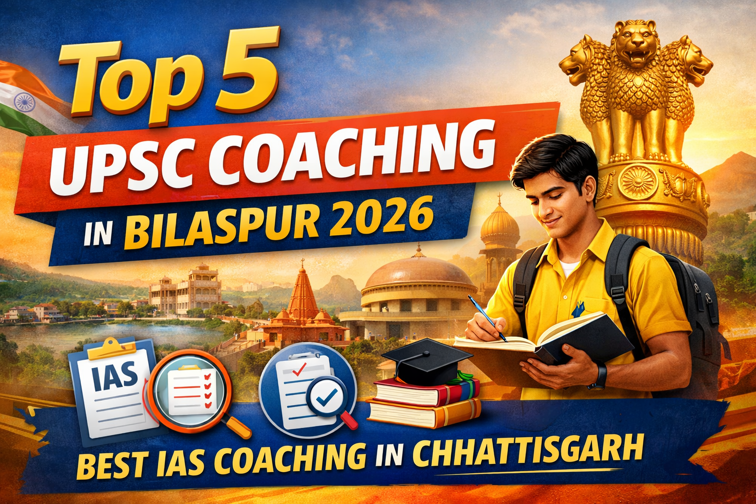 Top 5 UPSC Coaching Institutes in Bilaspur (2026) – Best IAS Coaching in Chhattisgarh