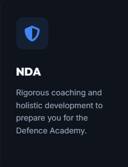 NDA - offered by US Academy Kota