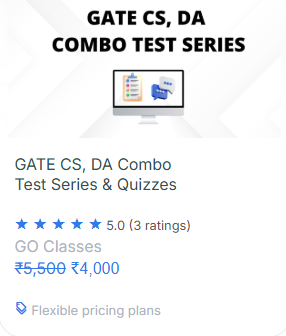 GATE CS, DA Combo Test Series & Quizzes - offered by VANI INSTITUTE Bengaluru