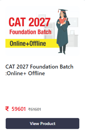 CAT 2027 Foundation Batch :Online+ Offline - offered by Vikalp Education Nagpur