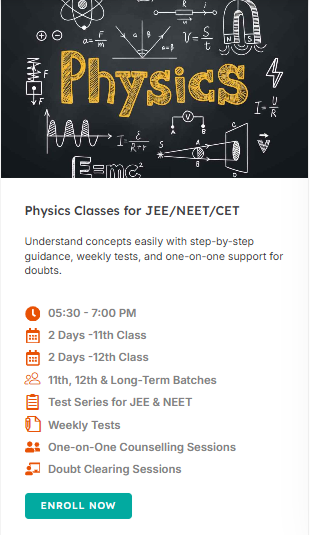 Physics Classes for JEE/NEET/CET - offered by VISION 40 NEET Academy  Hyderabad