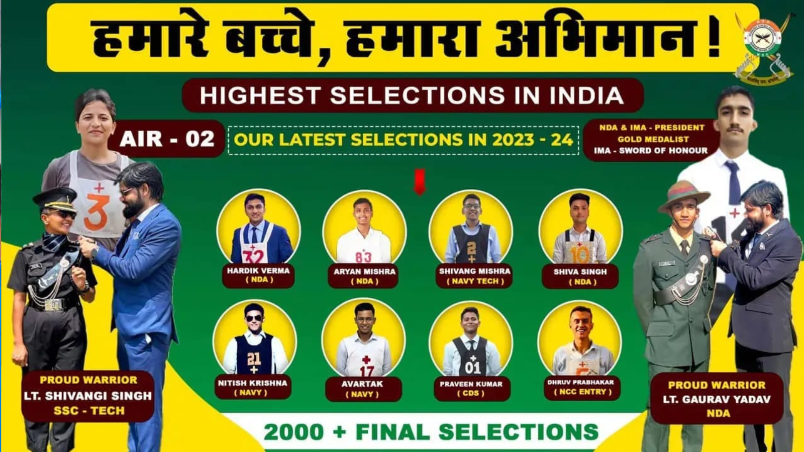 Warriors Defence Academy Lucknow Hero Slider - 2