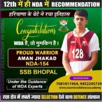 Warriors Defence Academy Lucknow Topper Student 3 Photo